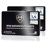 MakakaOnTheRun 2X RFID Blocker Karte (3fach geprüft: DEKRA + EMV + HF Labor) -...