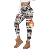 FuelMeFoot Thermo Leggings Damen Gefüttert High Waist Thermoleggins Mit Fleece...