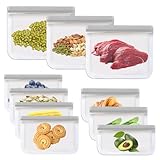 10 Stück Gefrierbeutel mit Zipper–Wiederverwendbar, Drei Größen...