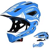 Lixada Fullface Abnehmbar Unisex 52-58cm Children's Helmet 2-In-1 Integrated...