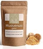JKR Spices Muskatnuss ganz - ganze Muskatnüsse - 80/85 Muskat Nuss Muskatnuß -...