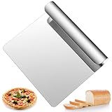 Gemüseschaufel Edelstahl 304,Teigspachtel, Teigkarte Schaber Küchenschaber,...