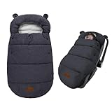 Baby Fußsack Winter für Babyschale Einschlagdecke Wasserdicht Universal...