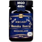Hecadi® Manuka Honig 400+ MGO 500g XXL Monofloral Honig aus Neuseeland 100% Pur...