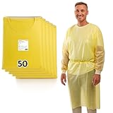 ADEBO Medical® | 50 St. | Gelb | Einweg PP+PE Schutzkittel Optimaler Schutz...