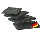 BAUHELD® Terrassenpads 90x60x 3mm [140 Stück] Hochwertige Bautenschutzmatte...