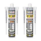 Isolbau SF 300 Injektionsmörtel 2 x 300 ml Montagemörtel, 4x Statikmischer -...