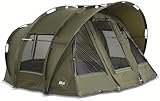 Lucx Leopard Bivvy Angelzelt für 2-3 Mann - wasserdichtes Karpfenzelt mit...