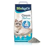 Biokat's Classic fresh 3in1 Katzenstreu mit Cotton Blossom-Duft - Klumpstreu aus...