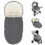Zamboo 2in1 Universal-Fleece-Fußsack Sitzauflage und Fußsack mit Kapuze für...