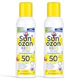 sunozon Kids Kinder Sonnenspray LSF 50 Anti Sand (2 x 200ml) + PurLife Sticker