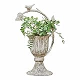 Loberon Übertopf Laria, authentisches Antik-Finish, Shabby-Chic, Florale...