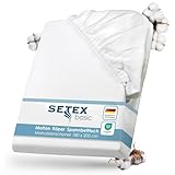 SETEX Molton Köper Matratzenschutz, 180 x 200 cm, Matratzenschoner aus 100%...