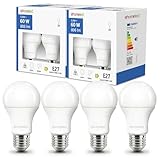 ehomeled E27 LED Glühbirne A60 Kaltweiß (6500K), 806 Lumen 5,9W (=60W),...