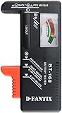 D-FantiX Batterietester, Batterie Akku Volt Checker für AA AAA C D 9V 1.5V...