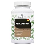 Pure Astaxanthin 8 mg pro Kapsel, 90 Kapseln, 3 Monate Vorrat (1 Kapsel pro...