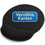 Sidorenko Mousepad mit Handauflage 26x23cm - Mousepad mit Vernähte Kanten -...
