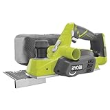 RYOBI 18 V ONE+ Akku-Hobel R18PL-0 (Hobelbreite 82 mm, mit Absaugsystem, mit 2...