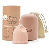 Bamboozy Luxus Menstruationstasse mit Sterilisator (L) - Wiederverwendbare...