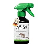 RepellShield® Rattenabwehr & Mäuseabwehr Spray -250ml- Mäuse Abwehrmittel zum...