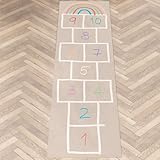 ANRO Spielteppich Teppich Läufer Kinderteppich Spieleboden Hüpfspiel...