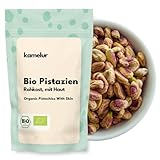 Kamelur 500g BIO Pistazien ohne Schale und mit Haut - naturbelassene...