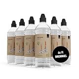 höfats - Spin Bioethanol Brenngel - rußfreie Ethanol Brennpaste 6X 1 Liter...