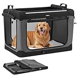 Feandrea Hundebox faltbar, 91,4 cm Transportbox für große Hunde, Hundetasche,...