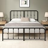 Zinus Florence Bett 140x200 cm – 35 cm hoch – Metallbettgestell mit Kopf-...