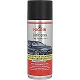 NIGRIN Lackspray, 400 ml, mattschwarzer Autolack, schützt Felgen und Karosserie...