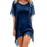 Hanaoops Damen Strandkleid Sommer Strandponcho Bikin Badeanzug Cover Up...