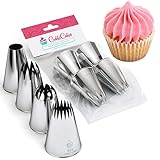 CukkiCakes 4er Set Profi Spritztüllen große (XL) (849, 869, 829 und 808) zum...