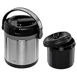 EMSA 509244 MOBILITY Isolier-Speisegefäß 1,2 L Edelstahl Schwarz - 100 % dicht...