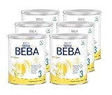 BEBA Nestlé BEBA 3 Folgemilch, Folgenahrung ab dem 10. Monat, 6er Pack (6 x...