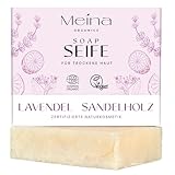 Meina Bio Seife mit Sandelholz und Lavendel, 100% Natürlich, Naturseife für...