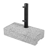 Doppler Balkonsockel Granit 25kg mit Griffmulden I Schirmständer für...