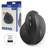 Hama kabellose Maus für Linkshänder ergonomisch EMW-500L (Wireless Funkmaus...