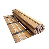SudoreWell® Sauna Rollrost Holzmatte Bodenrost Thermoholz 100 x 60 x 1,5cm...