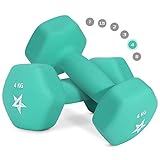 Yes4All WCZV Hex Neopren Hanteln Set Gewichte für Krafttraining Yoga Pilate -...