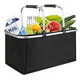 kühlkorb einkaufskorb 30L,Mit Reißverschluss isolierter, Faltbarer...