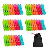 Wäscheklammern 60 Stück Wäscheklammern Ohne Abdruck mit Stabiler...