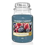 Yankee Candle Duftkerze im Glas (groß) | Mulberry & Fig Delight | Kerze mit...