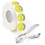 1000 Stück Prüfplaketten 30MM 1 Plakette Lochzange Rundloch 3MM Satz Nächster...