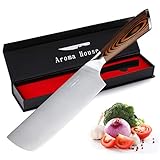 Aroma House Nakiri Messer Kochmesser Profi Küchenmesser Nakirimesser scharf 7...
