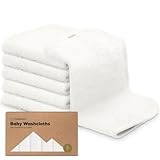 6-Pack Baby Waschlappen Bio - Bambus Waschlappen Baby Weich, Babywaschlappenen...