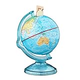 Relaxdays 10021013 Spardose Globus HxBxT: 16,5 x 14 x 14 cm, politische...