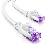 deleyCON 0,25m CAT7 Netzwerkkabel - 10 Gigabit - RJ45 Patchkabel Ethernet Kabel...