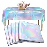 WYYFXY® 5 Stück Bunt Glitzer Tischdecke Party Tischdecke Plastik 137 × 274cm...