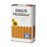 BURTEX Sinus Holzlasur 5 L – Farblos – Holzanstrich auf Pflanzenölbasis,...