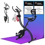 Christopeit Heimtrainer klappbar Velo Fit - Fitness Fahrrad mit Rückenlehne –...